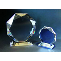 8" Octagonal Optical Crystal Award